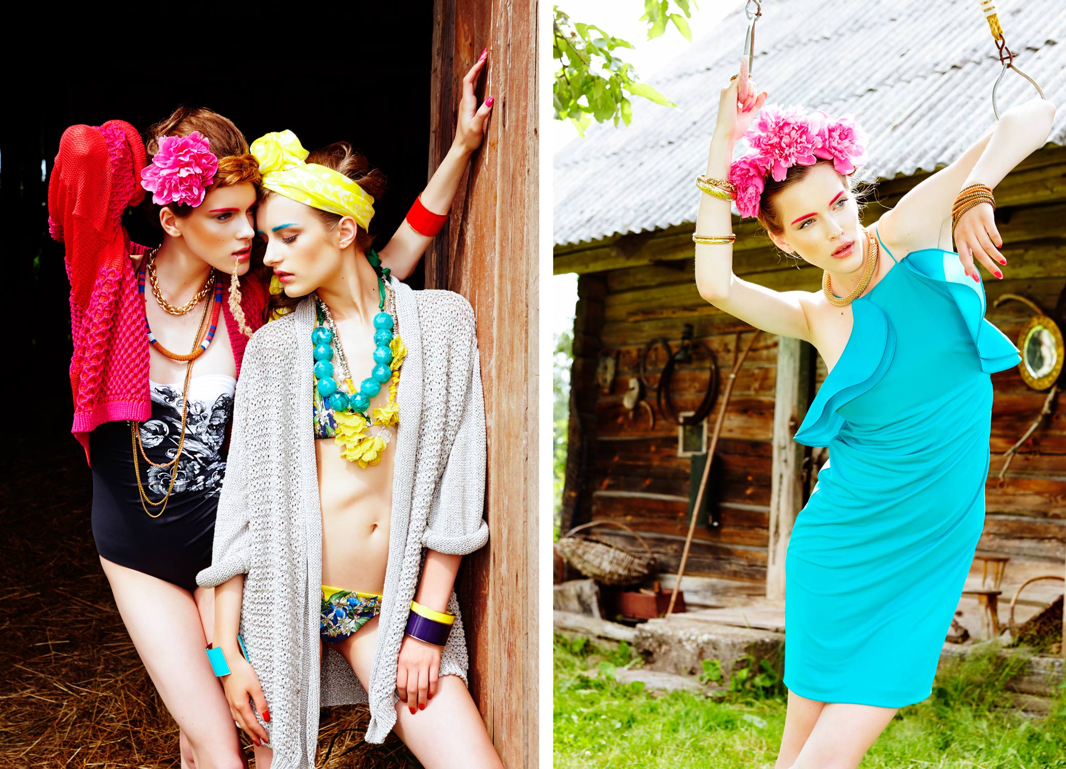 <p>Laura Jaraminaitė<br />
Beachwear by La perla, knitwear by Escada sport, dress by Gucci<br />
Kotryna Sinkevičiūtė<br />
Bikinis by Dolce & Gabbana, knitwear by Marina Rinaldi<br />
Velvet magazine<br />
UAE<br />
2013</p>
